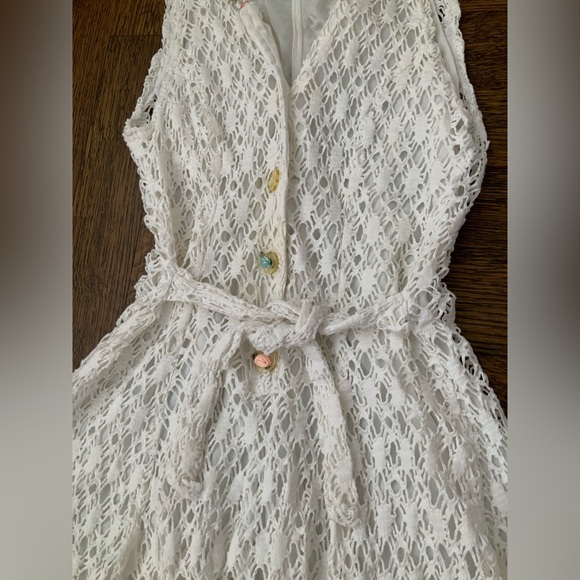 Vintage Y2K 90’S RICO Crochet Knit White Darling Sleeveless Romper Women SZ XS 2 - Picture 16 of 16